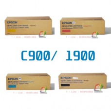 EPSON C900/1900 ตลับหมึกแท้ Black,C,M,Y โทนเนอร์แท้ ชุด 4 สี